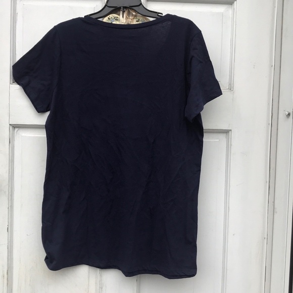 NWT Motherhood Maternity Hello Sweetheart Blue Pocket Short Sleeves Tee 1X - Picture 3 of 8